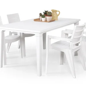 Set mesa futura + 4 sillas Julie Blanco Curver