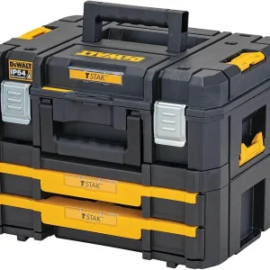 Kit maleta multiusos + doble cajonera IP54 Dewalt DWST83395-1