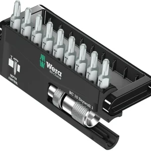 Juego de puntas con Porta-puntas con tope de profundidad ajustable 10 piezas Wera 136011