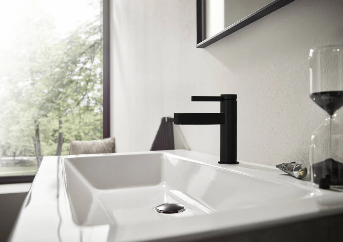Grifo Lavabo Finoris 100 Negro Hansgrohe 76010670 - Imagen 3