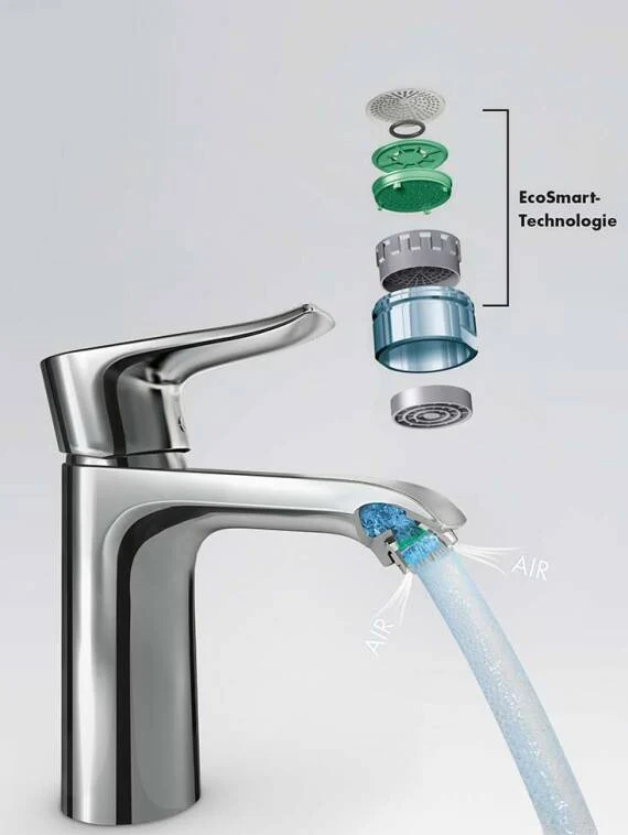 Grifo Lavabo Finoris 100 Negro Hansgrohe 76010670 - Imagen 6
