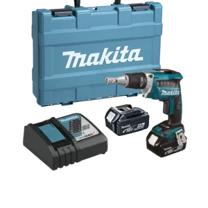 Atornillador para Pladur Makita 18V 2 baterías 4.0Ah y maletín DFS452RME