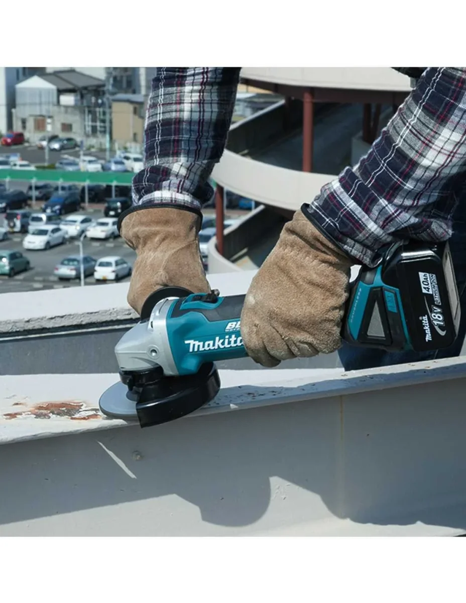 Kit Makita Taladro Percutor DHP482 + Mini-amoladora DGA504 + 2bat 5Ah + cargador + bolsa DLX2504BL2 - Imagen 6