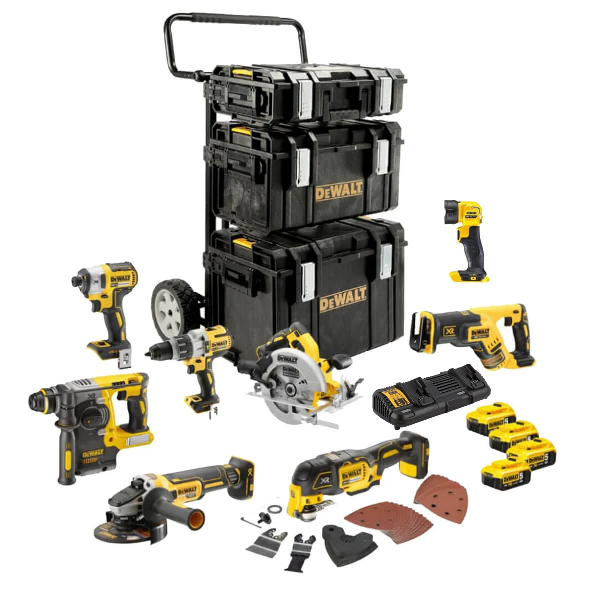 Power Kit 8 Herramientas a batería Dewalt DCK853P4