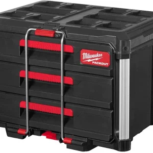 Cajonera PACKOUT con 3 cajones Milwaukee
