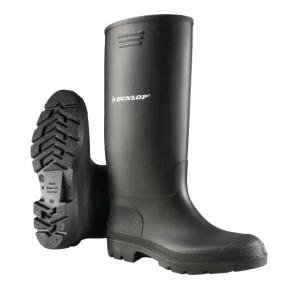 Bota de agua PVC caña alta negra Dunlop 380PP