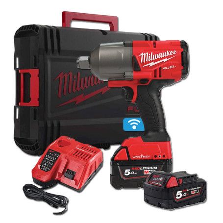 Llave de impacto de alto par M18 FUEL ONE-KEY de 3/4" con anillo Milwaukee M18 ONEFHIWF34-502X - Imagen 2