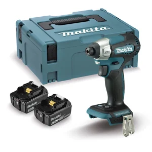 Atornillador de impacto 18V LTX 140Nm + 2bat 5Ah + Cargdor + Maletín Makita DTD157RTJ