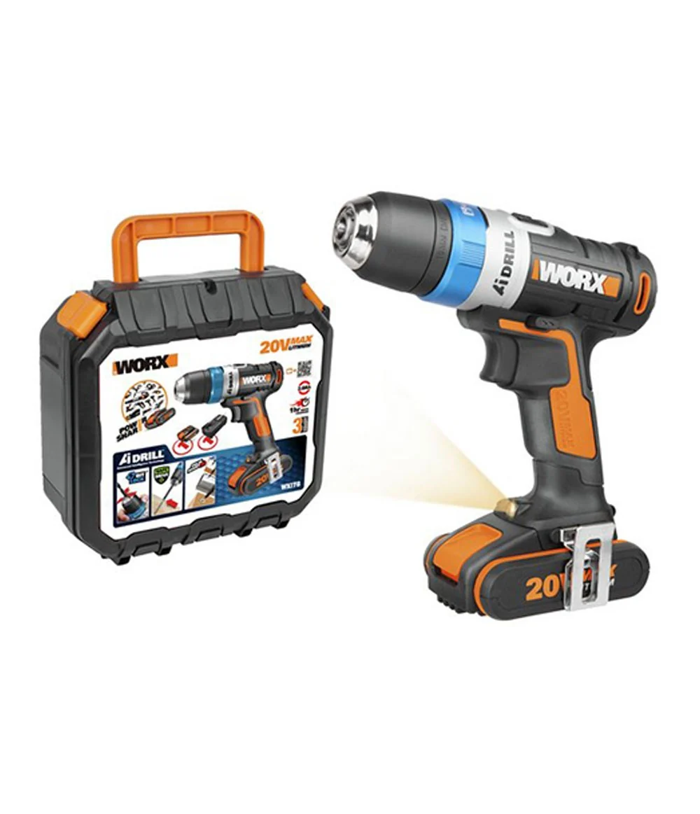 Taladro Atornillador a batería 178.1 con 2 baterías de Worx