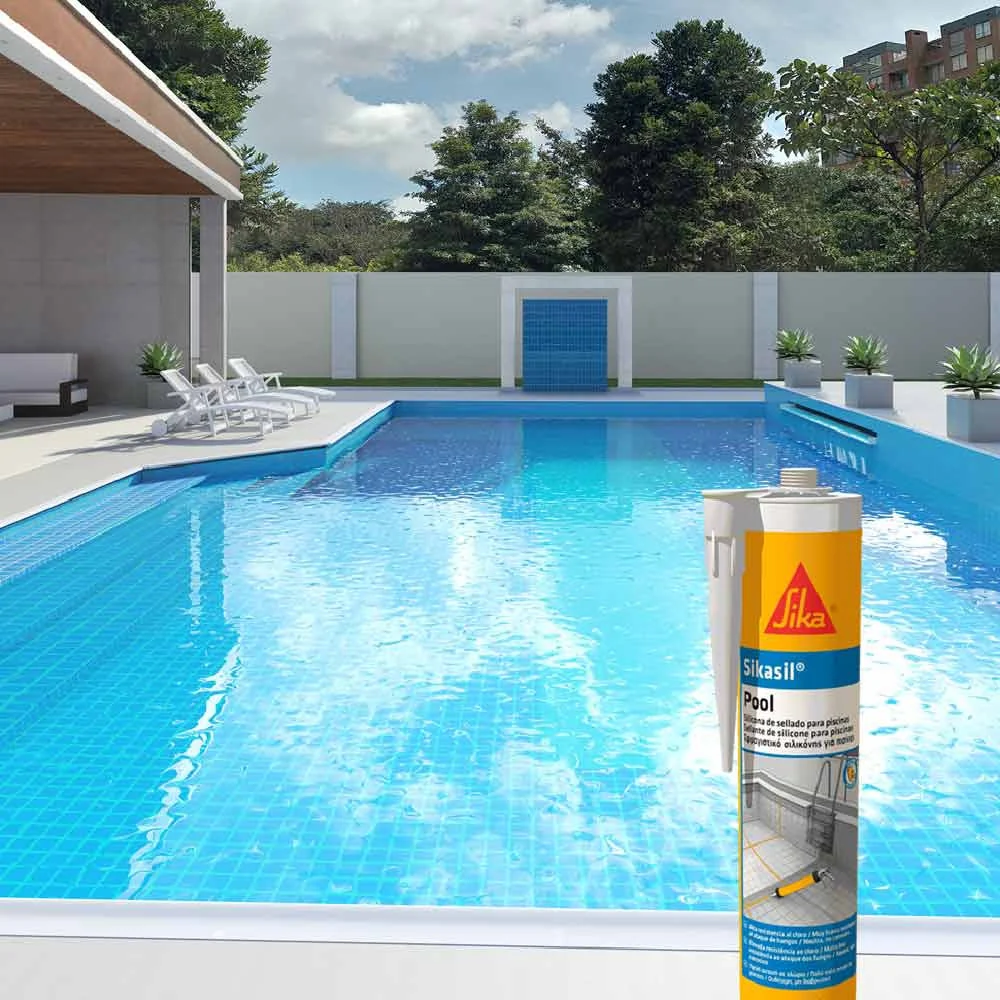 Cartucho sellador para Piscinas 300ml Transparente Sikasil Pool Sika - Imagen 3