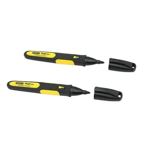 Marcador Punta Fina Negro Stanley Blister 2 uds. 0-47-312