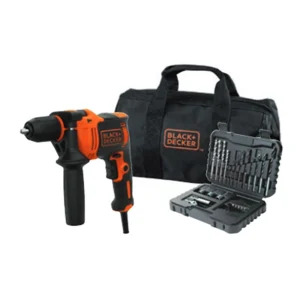 Taladro Percutor 710W + kit 32 piezas + Bolsa de transporte Black+Decker BEH710SA32-QS
