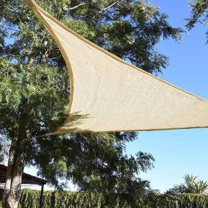 Toldo Vela Triangular Beige 3,6x3,6x3,6m Faura