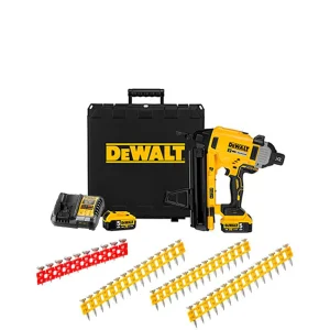 Combo Clavadora de Hormigón y Acero a Batería 18V DCN890P2 + 16.080 Clavos Dewalt