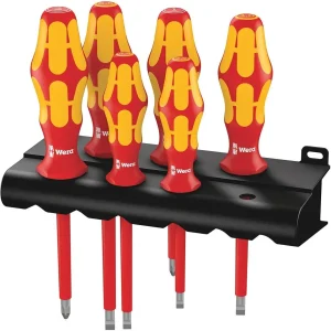 Juego 6 destornilladores aislados (1000 V) Kraftform Plus VDE Wera 006145