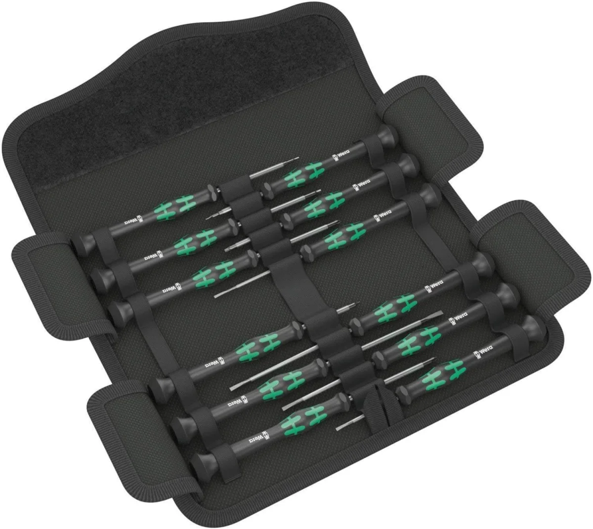 Juego 12 destornilladores electrónicos Kraftform Micro 12 Universal 1 Wera 073675