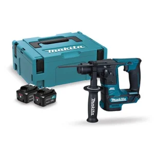 Martillo ligero 16 mm BL 10,8Vmax CXT con 2 bat. 4.0Ah y maletín Makita HR166DSMJ