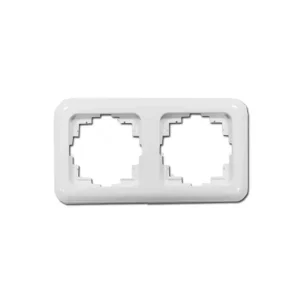 Marco de empotrar 2 elementos Serie Term Blanco 150x80mm EDM 65321