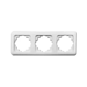 Marco de empotrar 3 elementos Serie Term Blanco 220x80mm EDM 65322