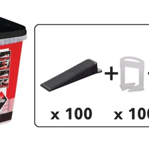 Kit de tenazas, bridas y cuñas Rubi Delta Level System