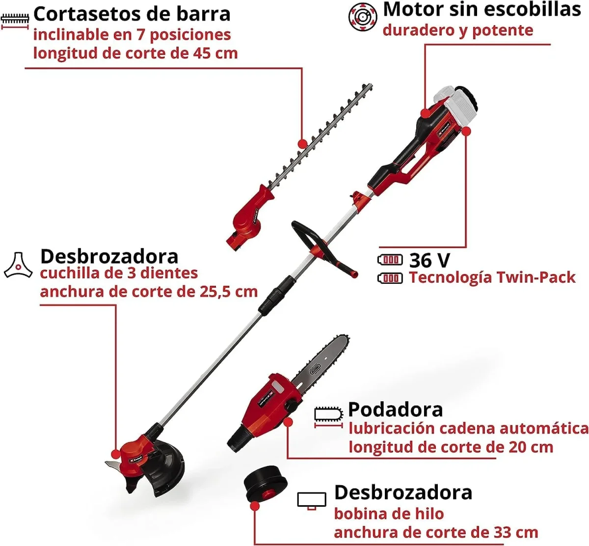 Multiherramienta a batería GE-LM 26/4in1 Li-Solo Einhell - Imagen 4