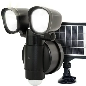 Foco de seguridad Solar con sensor Pir IP44 4W 400Lm 5000K Luceco LEXT4B50S-01