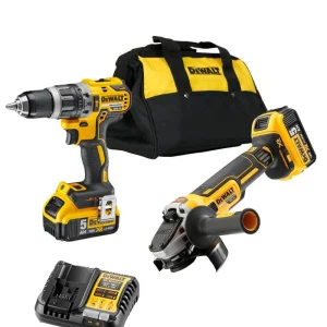 Set Dewalt DCK288P2 18V XR - Amoladora + Taladro percutor + Bolsa + 2 Baterias LI-ION 5,0Ah