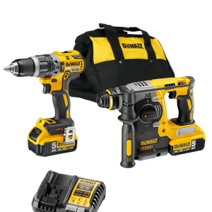 Set Dewalt DCK289P2 18V XR - Martillo Electroneumático + Taladro percutor + Bolsa + 2 Baterias LI-ION 5,0Ah