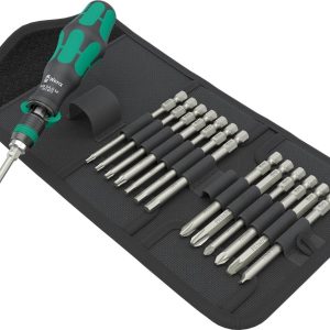 Juego 15pcs Destornilladores Carraca Kraftform Kompakt 838 RA-R M Wera