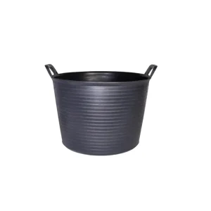 Capazo plástico negro Nº3 "FLEXTUB" 40L Rubi