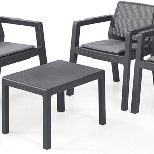 Set de muebles para terraza o jardín 4 piezas Emily Keter