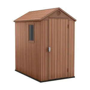 Cobertizo Caseta de Jardin Resina Darwin Marron 2m2 Curver