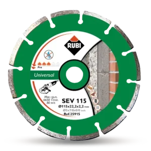 Disco diamante general obra segmentado SEV-115 Pro Rubi