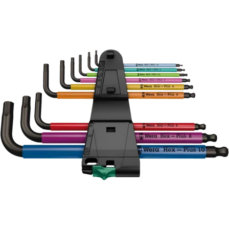 Juego de llaves allen métricas 950/9 Hex-Plus Multicolour Wera - Edición Navidad - Imagen 4