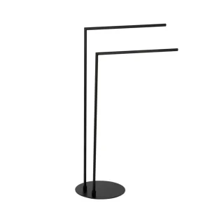 Toallero de pie metal negro industiral Andrea House