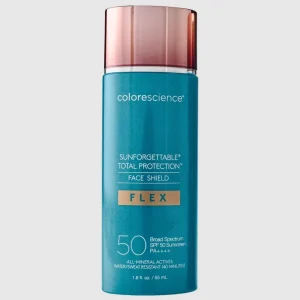 Colorescience Flex Sunforgettable Total Protection-Pantalla Solar FPS 50 Adaptable a Tonos Medio/Medium (55ml)