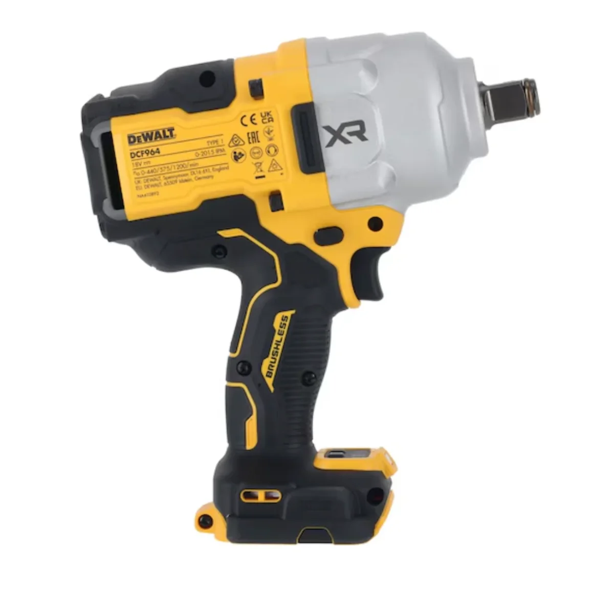 Llave Impacto XR 18V 3/4" Alto Par 1.925Nm Dewalt DCF964NT - Imagen 7