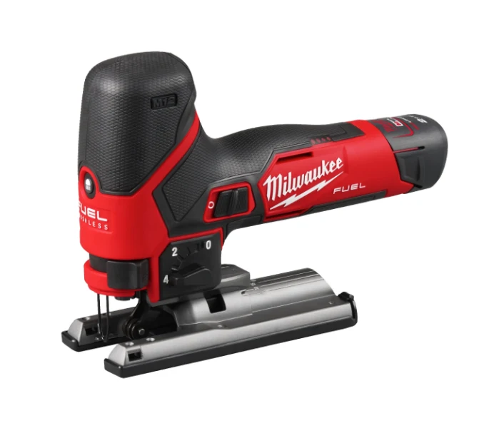 Sierra de calar subcompacta M12 Fuel + bat 2Ah + bat 4Ah + Cargador + Maletín Milwaukee M12 FJS-422X - Imagen 4