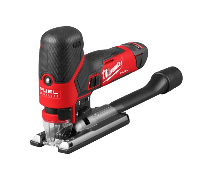 Sierra de calar subcompacta M12 Fuel + bat 2Ah + bat 4Ah + Cargador + Maletín Milwaukee M12 FJS-422X - Imagen 6