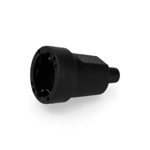 Base aerea goma T/TL 10/16A 250V Negra EDM E42103