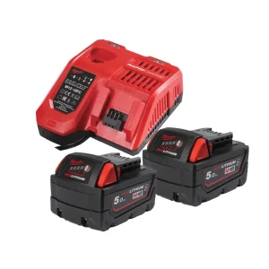 Kit baterías 5Ah y cargador Milwaukee M18 NRGCR-502