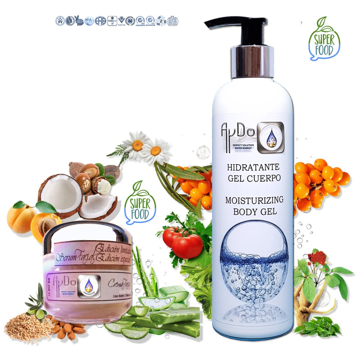Kit Cosmetica Natural Elixir Vegan Eco Serum Facial y Gel Corporal - Imagen 5