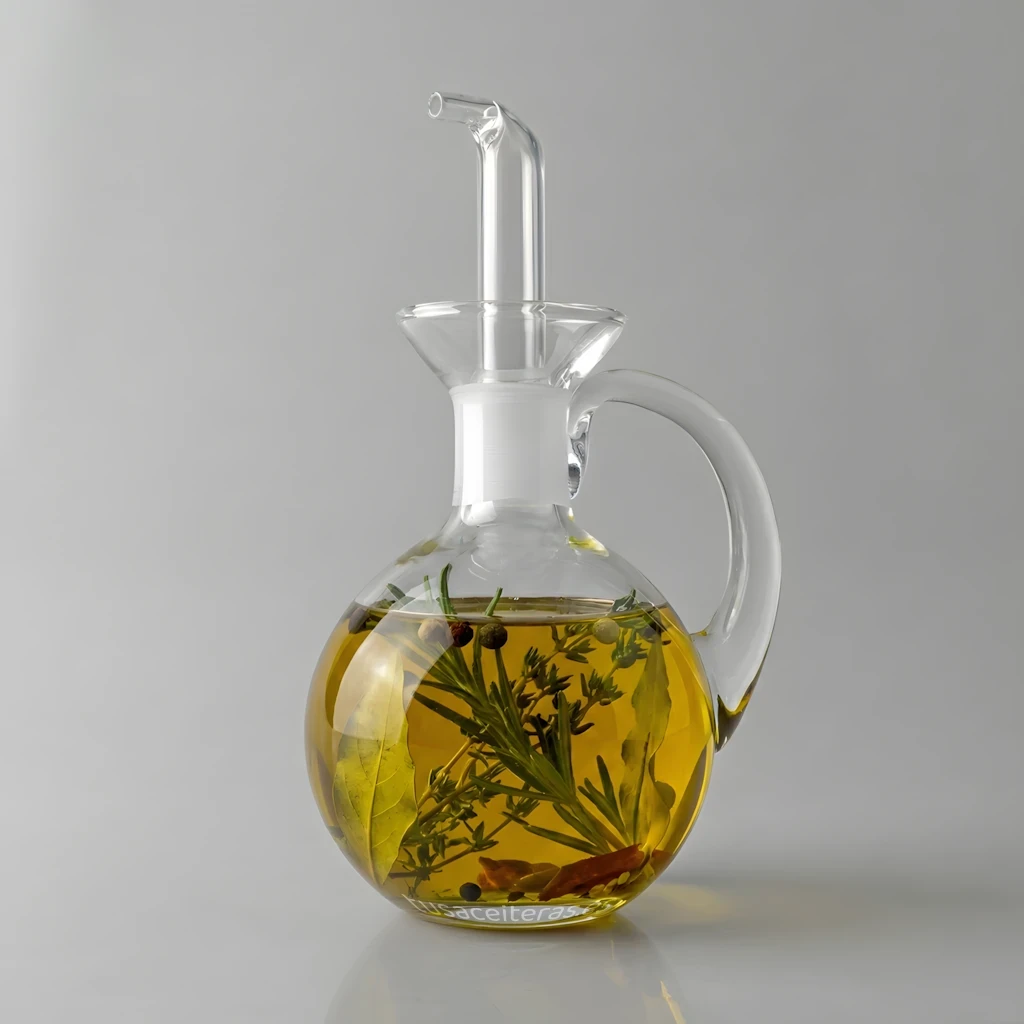 Aceitera de vidrio soplado Esfera