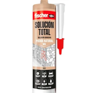 Cartucho Adhesivo Sellador Fischer Solucion Total Piedra Natural MS 290ml