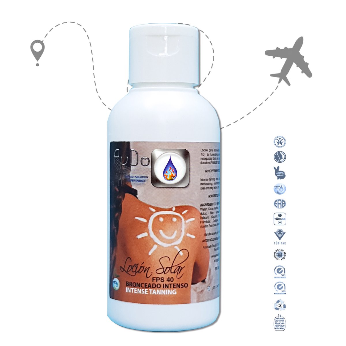 Protector Solar FPS 40 Eco amplio espectro UVA-UVB 100 mL - Imagen 7