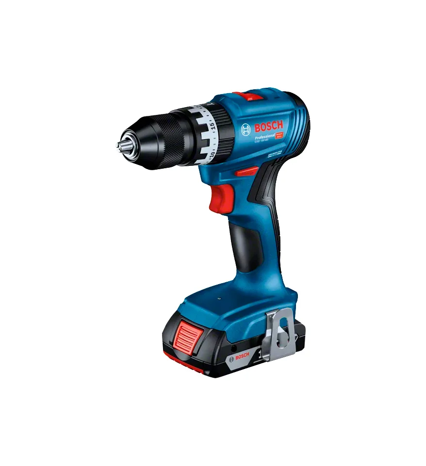 Taladro Percutor a batería 18V 45Nm + 2Bat 2Ah + Cargador + Maletin Bosch GSB 18V-45 - Imagen 3