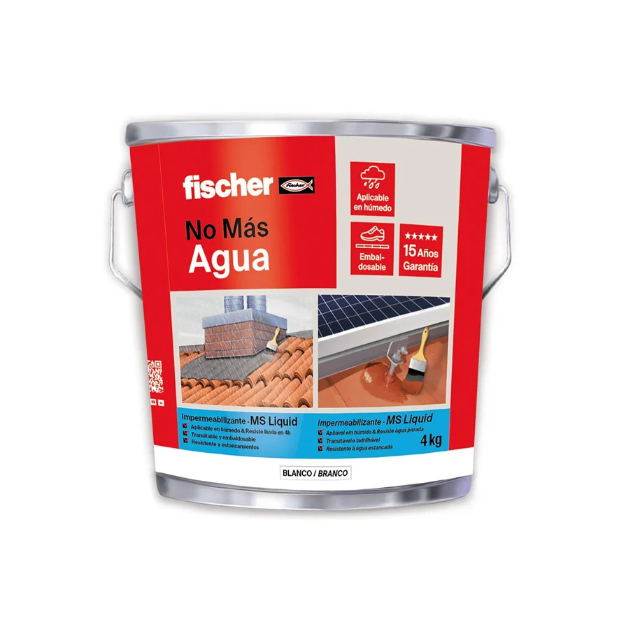 Bote Impermeabilizante constructivo 4kg Fischer MS Líquido - Imagen 3
