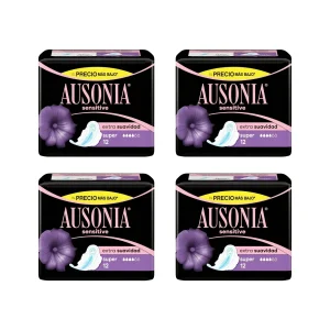 Compresas Ausonia sensitive super alas 12 unidades