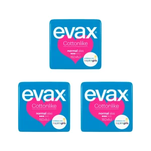 Compresas Evax Cottonlike normal alas 16 unidades
