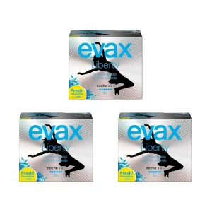 Compresas Evax Liberty noche alas 9 unidades